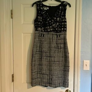 Kay Under funky tweed dress